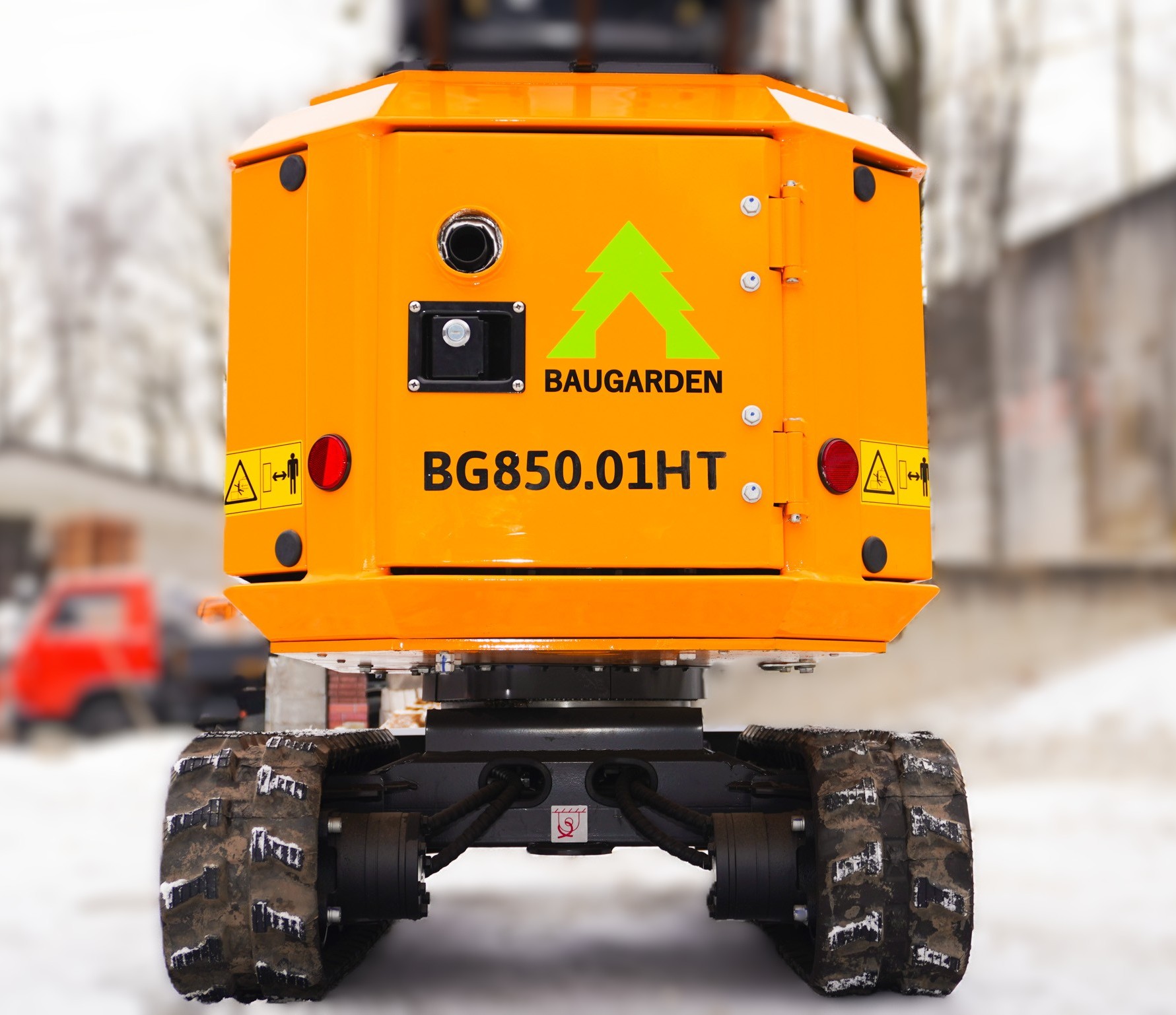 Minibagr BG850.01 HT lžíce 400mm, rychloupínák PÁKOVÝ, hydraulický PALEC