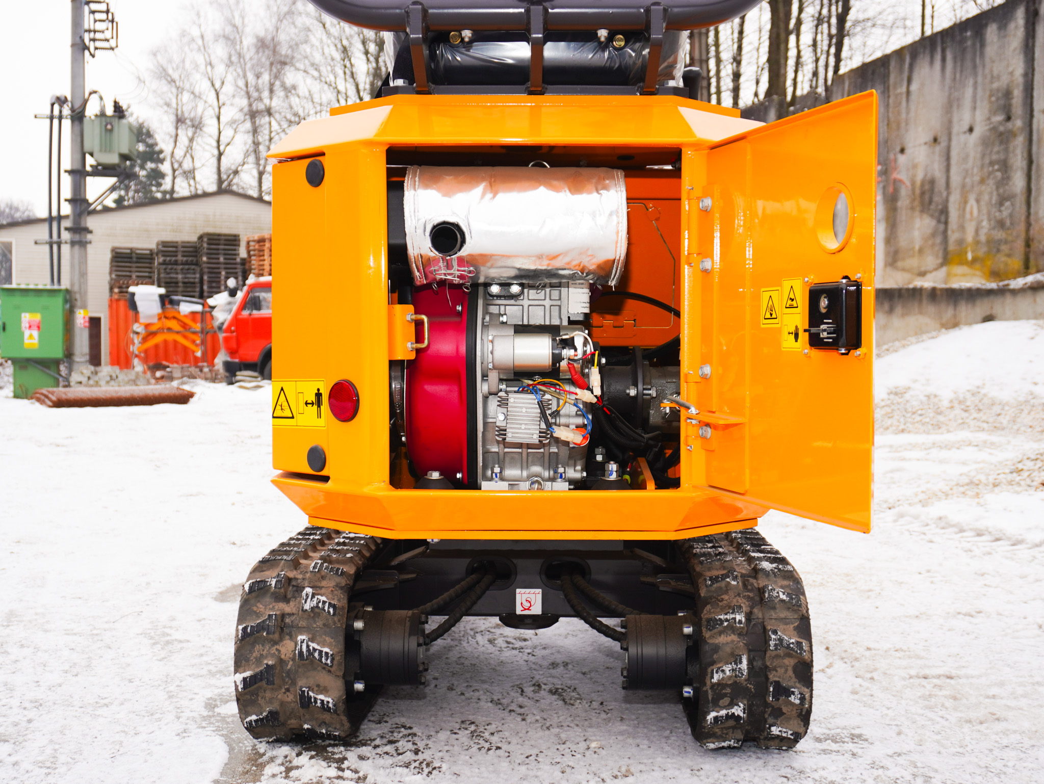 Minibagr BG850.01 HT lžíce 400mm, rychloupínák PÁKOVÝ, hydraulický PALEC