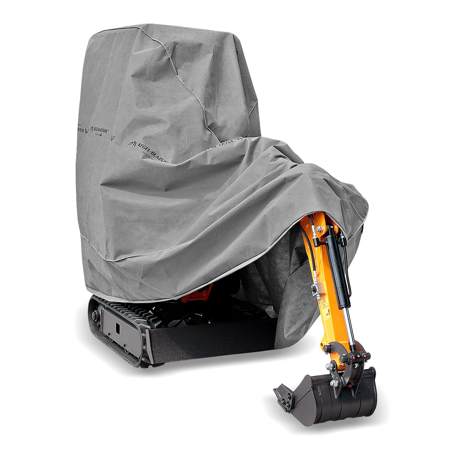 ochranná plachta na minibagry