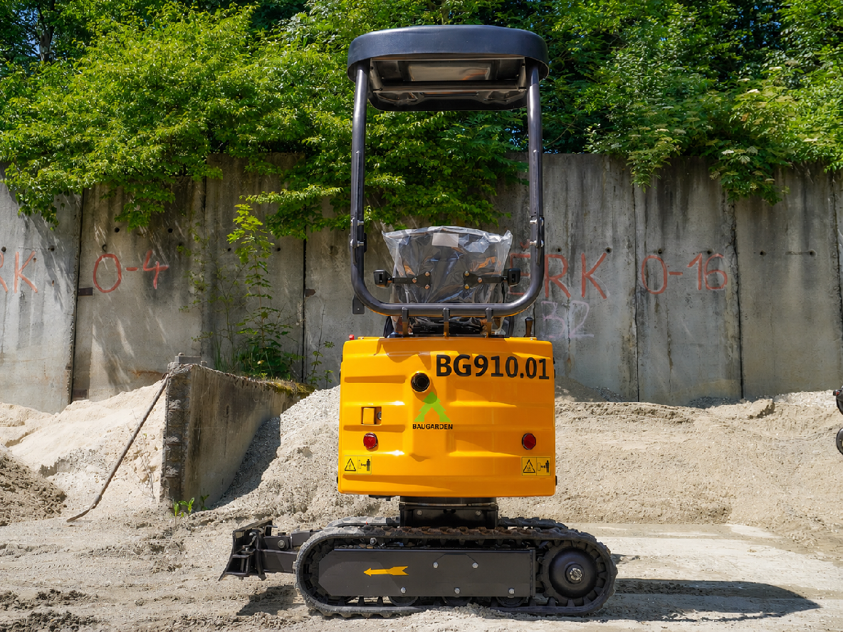Minibagr BG910.01 II lžíce 400mm, přidržovací palec mechanický