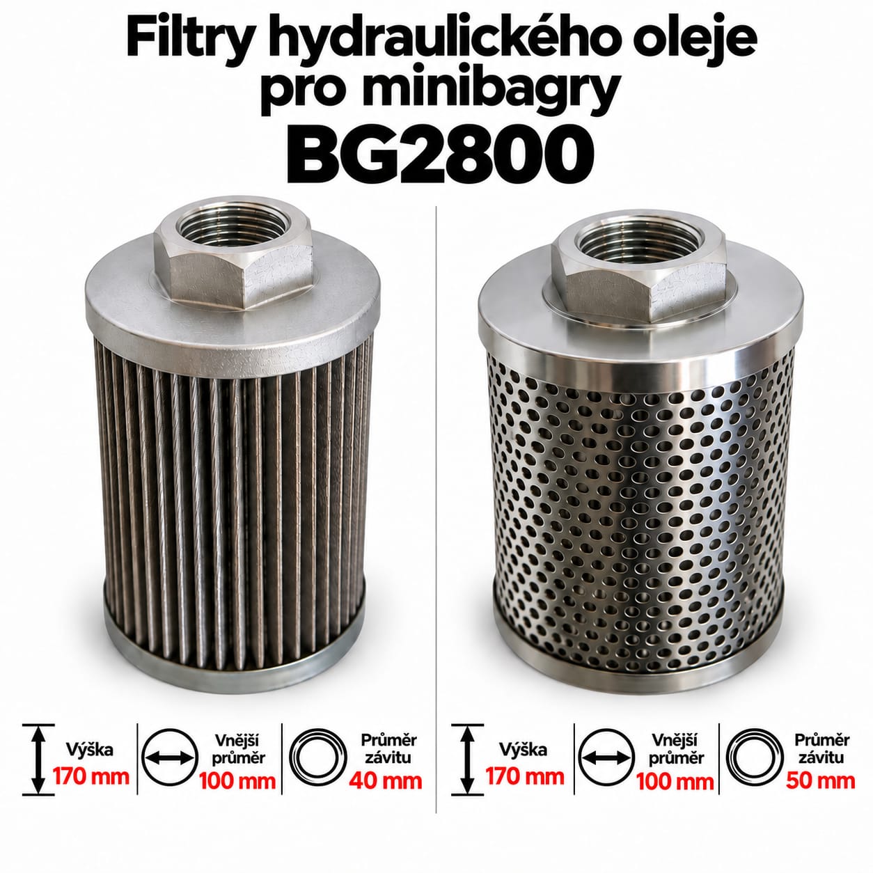 filtr hydraulického oleje BG2800