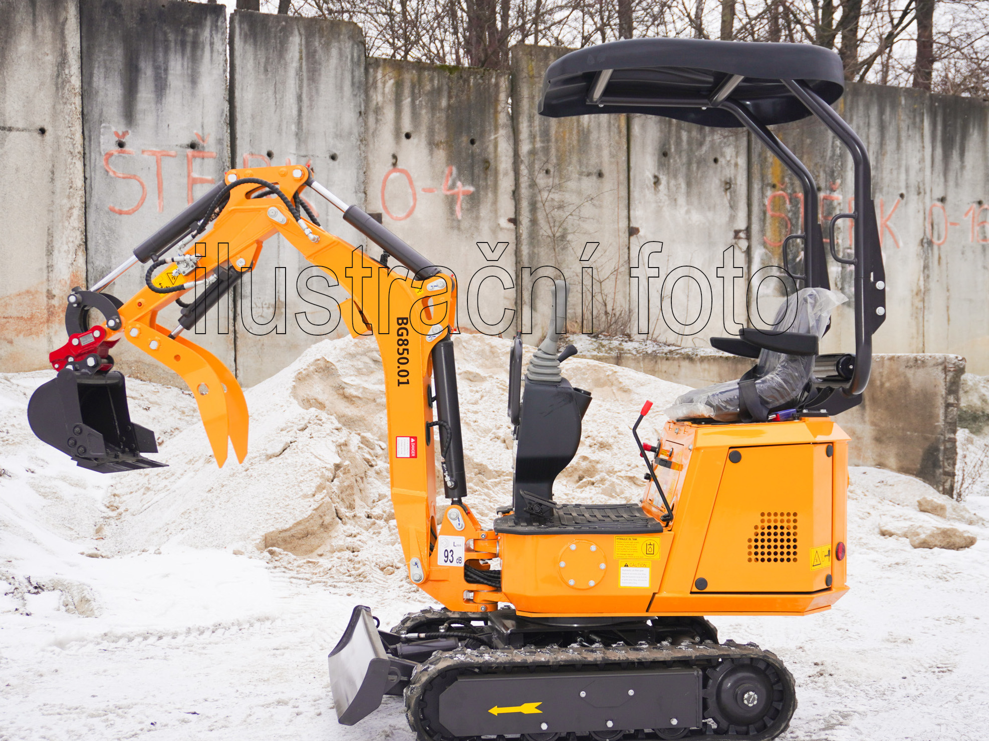 Minibagr BG850.01 II lžíce 400mm