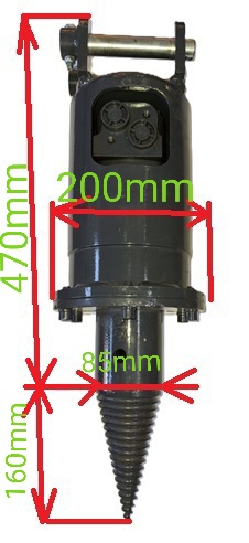 hydraulický štípací kužel pro minibagry BG1260